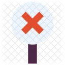 Kreuz Halt Falsch Icon