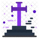 Kreuz Grab Friedhof Icon