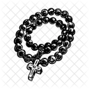 Kreuz Halskette Perlen Schmuck Symbol
