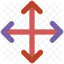 Kreuz Und Quer Pfeile Schnittpunkt Symbol