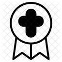 Kreuzabzeichen Abzeichen Gekritzel Symbol