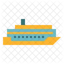 Kreuzfahrt Schiff Transport Icon