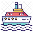 Lieferschiff Kreuzfahrt Wasserfracht Icon