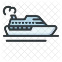 Kreuzfahrt Schiff Boot Icon