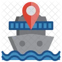 Kreuzfahrtort  Symbol