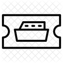 Kreuzfahrtticket Symbol