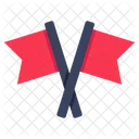 Kreuzfahnen Fahnenmast Streamer Icon