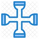 Kreuz Leistung Einstellung Symbol