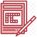 Kreuzworträtsel  Symbol