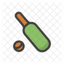 Cricket Cricketschlager Fledermaus Symbol