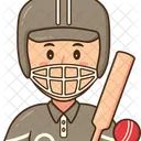 Cricketspieler  Symbol