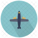 Kriegsflugzeug Flugzeug Symbol