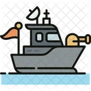 Kriegsschiff Schlachtschiff Armee Symbol