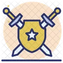 Kriegsschild Schlachtwappen Kriegsschutz Symbol