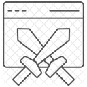 Kriegsverbrechen Thinline Symbol Symbol