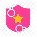 Kriminalitat Sicherheit Star Symbol