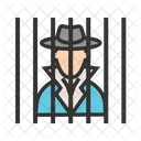 Kriminell Hinter Gittern Symbol