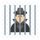 Kriminell Hinter Gittern Symbol