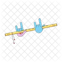Krishna hand and flute  Icon
