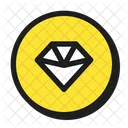 Kristall Diamant Benutzeroberflache Symbol