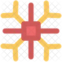 Kristall Flocke Schneeflocke Symbol