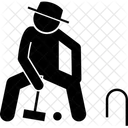 Krocketspieler  Symbol