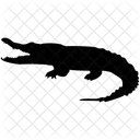 Krokodil Kaiman Alligator Symbol