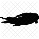 Krokodil Kaiman Alligator Symbol
