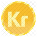 Krona Currency Coin Krona Currency Gold Coins Icon