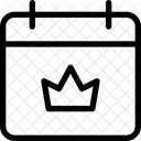 Kronenkalender Leistungsdatum Leistungstag Symbol