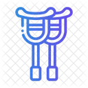 Krucken Medizin Verletzung Symbol