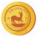 Krugerrand Krugerrand Coin Gold Coin Icon