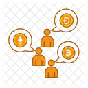 Kryptodiskussion Kryptowahrung Bitcoin Symbol