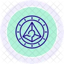 Krypto Zahlungsgateway Zeilensymbol Symbol