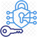 Kryptographie Offentlicher Schlussel Cybersicherheit Symbol