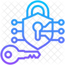 Kryptographie Offentlicher Schlussel Cybersicherheit Symbol