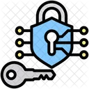 Kryptographie Offentlicher Schlussel Cybersicherheit Symbol