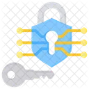 Kryptographie Offentlicher Schlussel Cybersicherheit Symbol