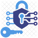 Kryptographie Offentlicher Schlussel Cybersicherheit Symbol