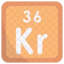 Krypton Periodic Table Chemists Icon