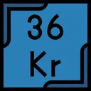 Krypton Periodic Table Chemistry Icon