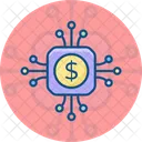 Bankwesen Digital Geld Symbol