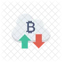 Wolke Bitcoin Kryptowahrung Symbol