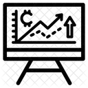 Krypto Wachstum Kryptowahrungsdiagramm Gewinndiagramm Symbol