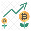 Kryptowährungsdiagramm  Symbol