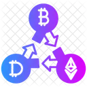 Bergbau Bitcoin Kryptowahrung Symbol