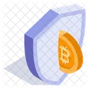 Kryptowahrung Sicherheit Bitcoin Symbol