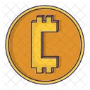 Kryptowahrungsmunze Kryptomunze Bitcoin Symbol