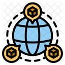 Kryptowahrungsnetzwerk Kryptowahrung Netzwerk Symbol