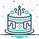 Kuchen Jubilaumstorte Feier Symbol